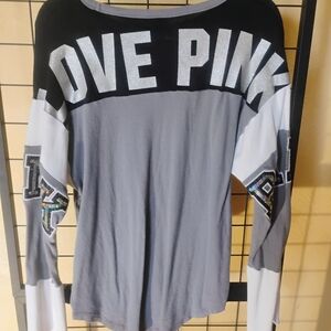 Victoria's Secret Pink Y2K Black and Gray Top